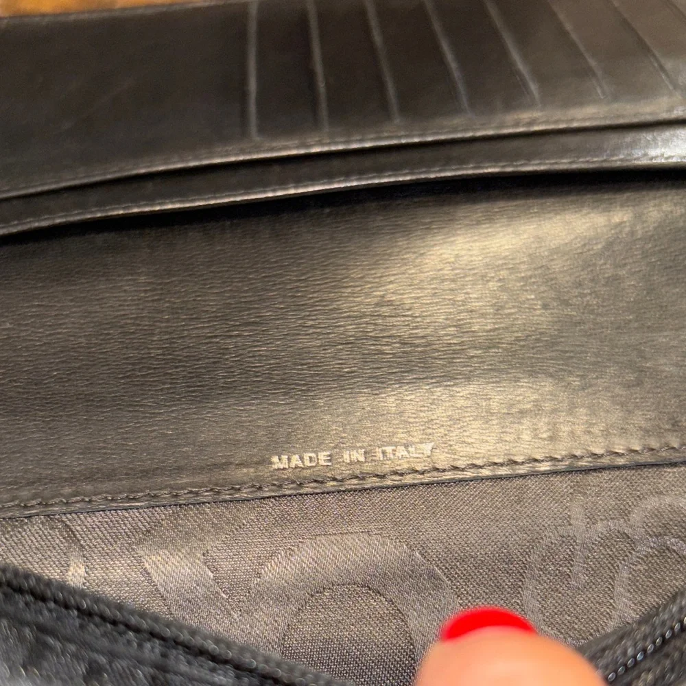 CHANEL Black Quilted Lambskin Long‎ Wallet – Silver CC Logo